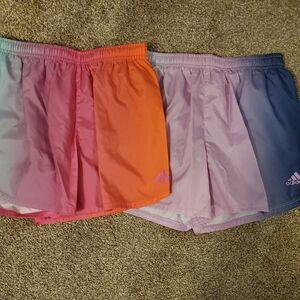 Girls Adidas shorts - two